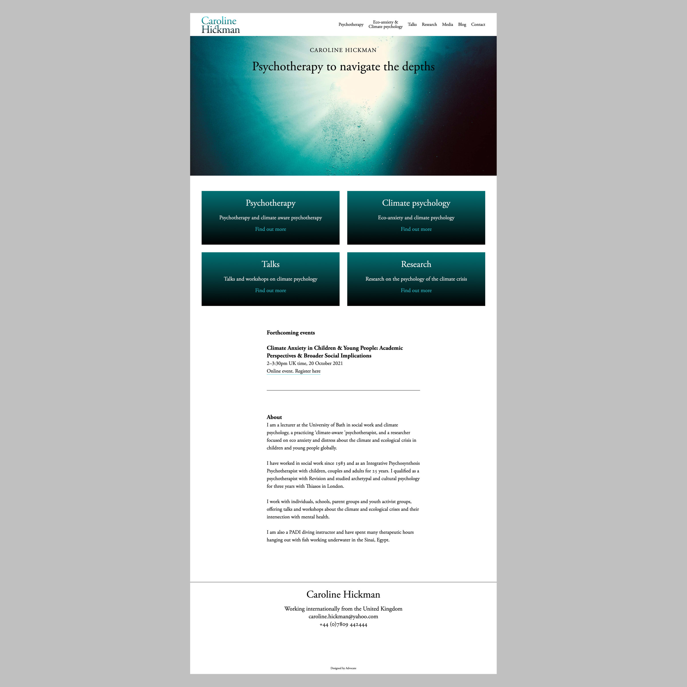 Caroline Hickman website