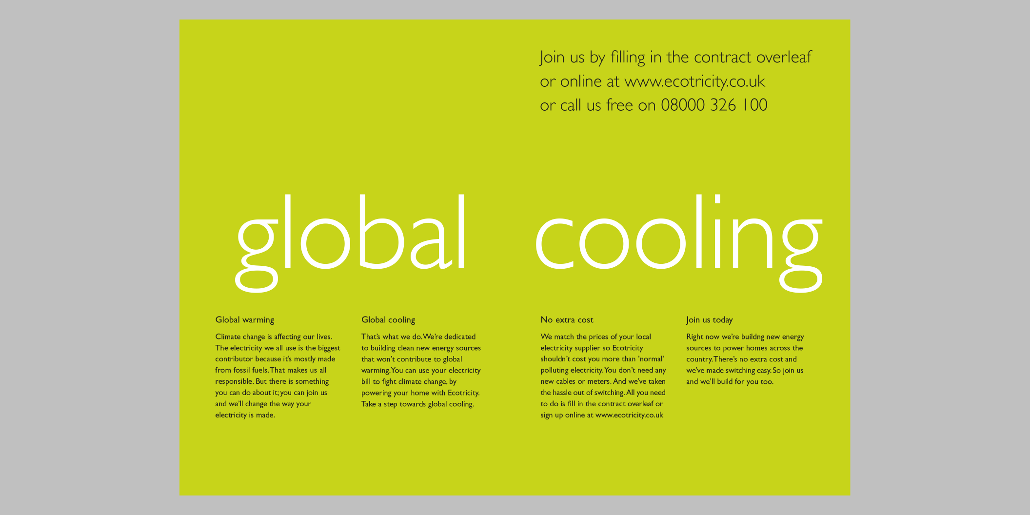 Ecotricity brochure spread 2