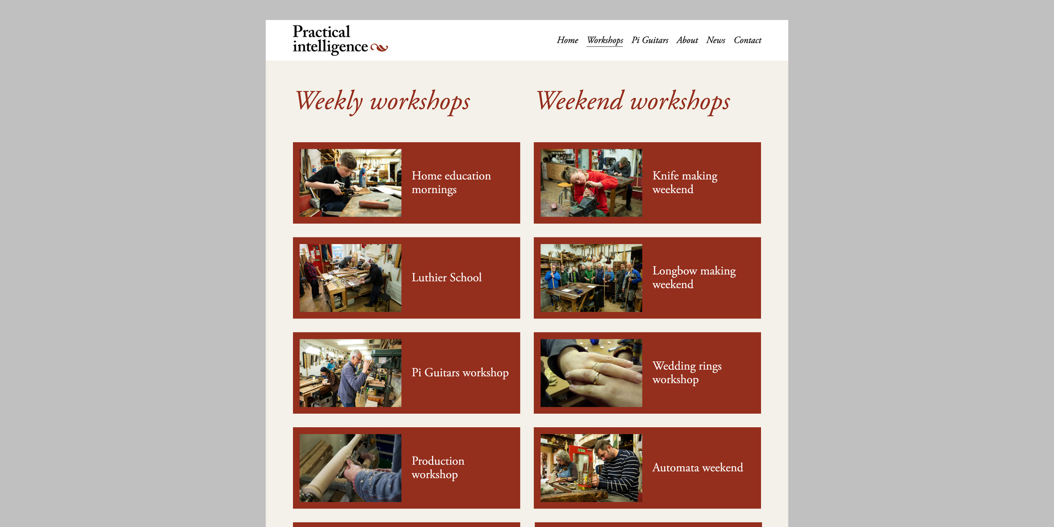 Practical Intelligence workshops