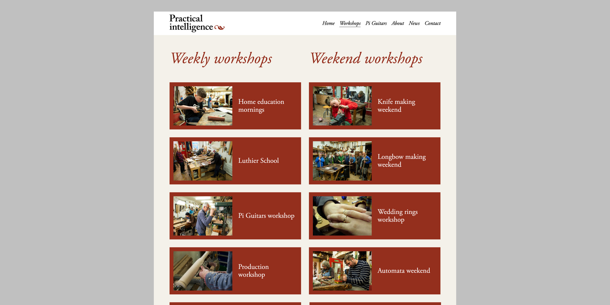Practical Intelligence workshops